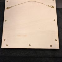 Gilded Corner Red Oak Wood Frame with Mourning Dove and Brood and Tiger Eye Stone Sculpture - Image 6
