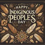 A Zephyr website image for "Happy Indigenous Peoples Day". Flowers and feathers decorate this image.