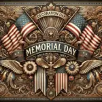A Zephyr website image for "Memorial Day". American flags are joined by Eagles and wings.