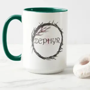 Zephyr Faith Crafts Accent Coffee Cup - 15 Ounce