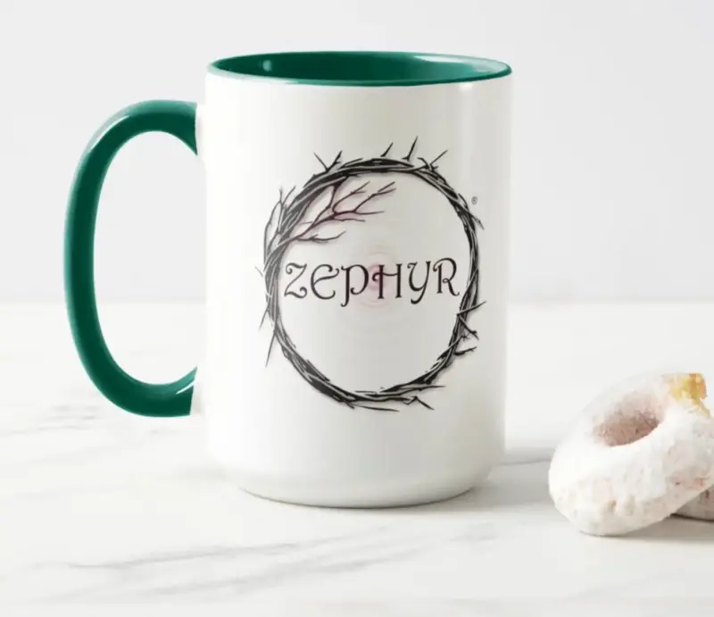 Zephyr Faith Crafts Accent Coffee Cup - 15 Ounce