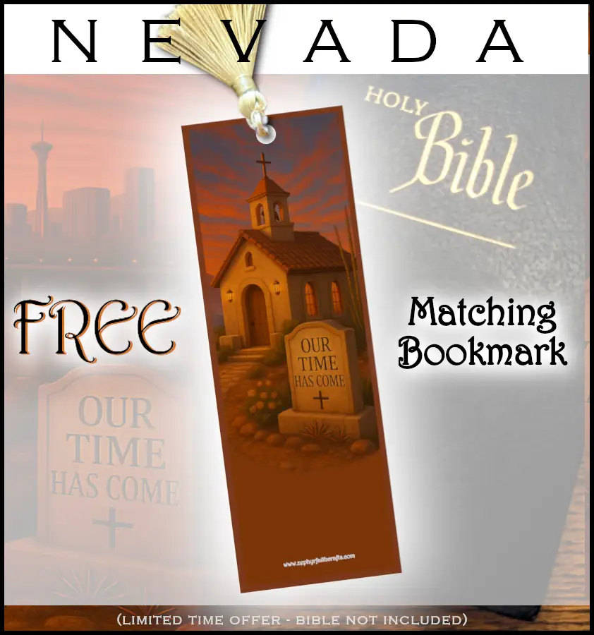 Our Time Has Come - Nevada - Framed Christian Devotional Art (Square) - Image 2