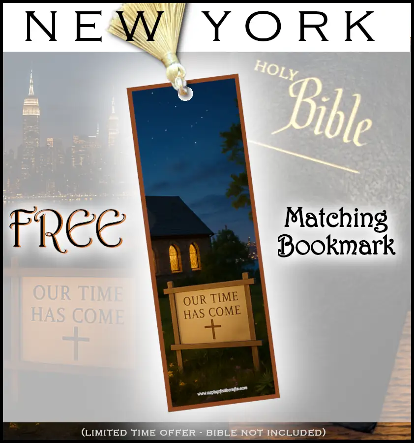 Our Time Has Come - New York - Framed Christian Devotional Art (Square) - Image 2