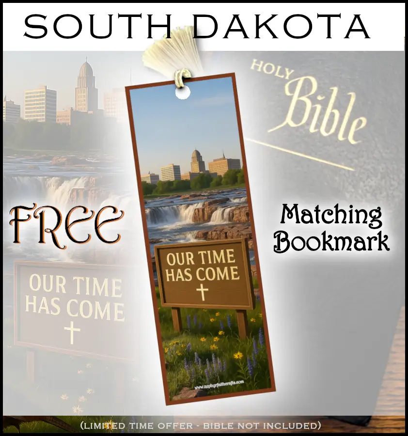 Our Time Has Come - South Dakota - Framed Christian Devotional Art (Square) - Image 2