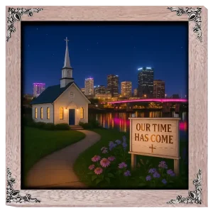 Our Time Has Come - Arkansas! - Framed Christian Devotional Art (Square)