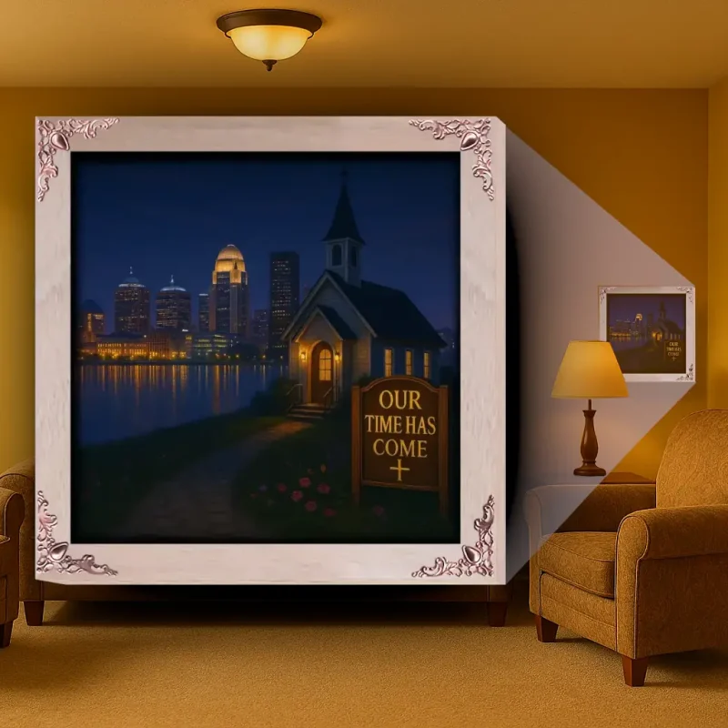Our Time Has Come - Kentucky - Framed Christian Devotional Art (Square) - Image 4