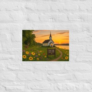 Our Time Has Come - Nebraska Sunset - Christian Devotional Art Print - Rectangle