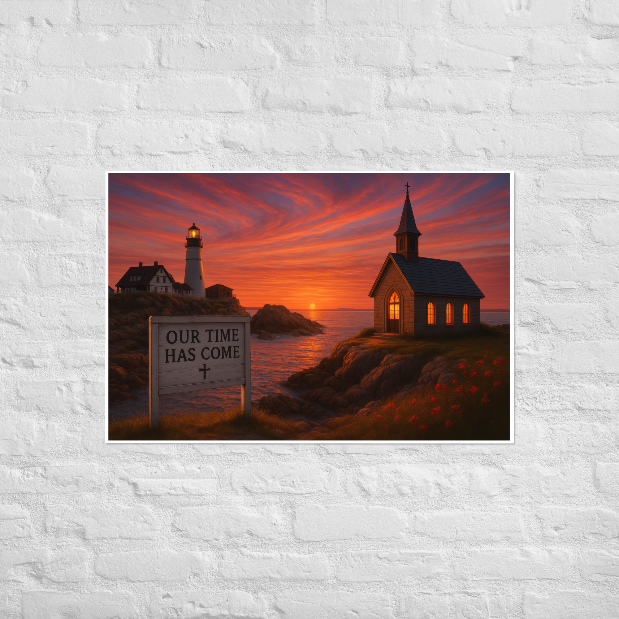 Our Time Has Come - Maine - Christian Devotional Art Print - Rectangle