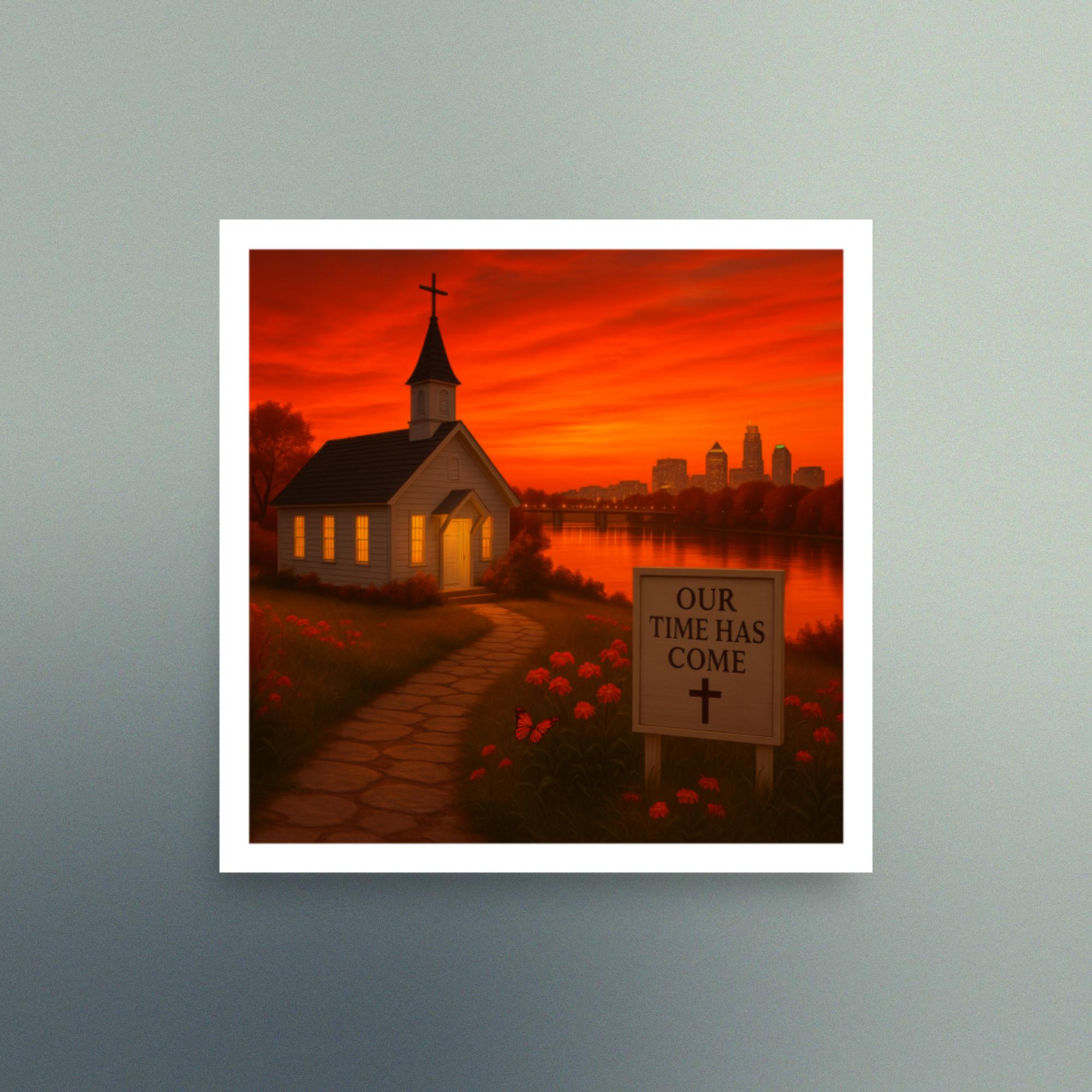 Our Time Has Come - Oklahoma - Christian Devotional Art Print - Semi Gloss - Square - Image 3