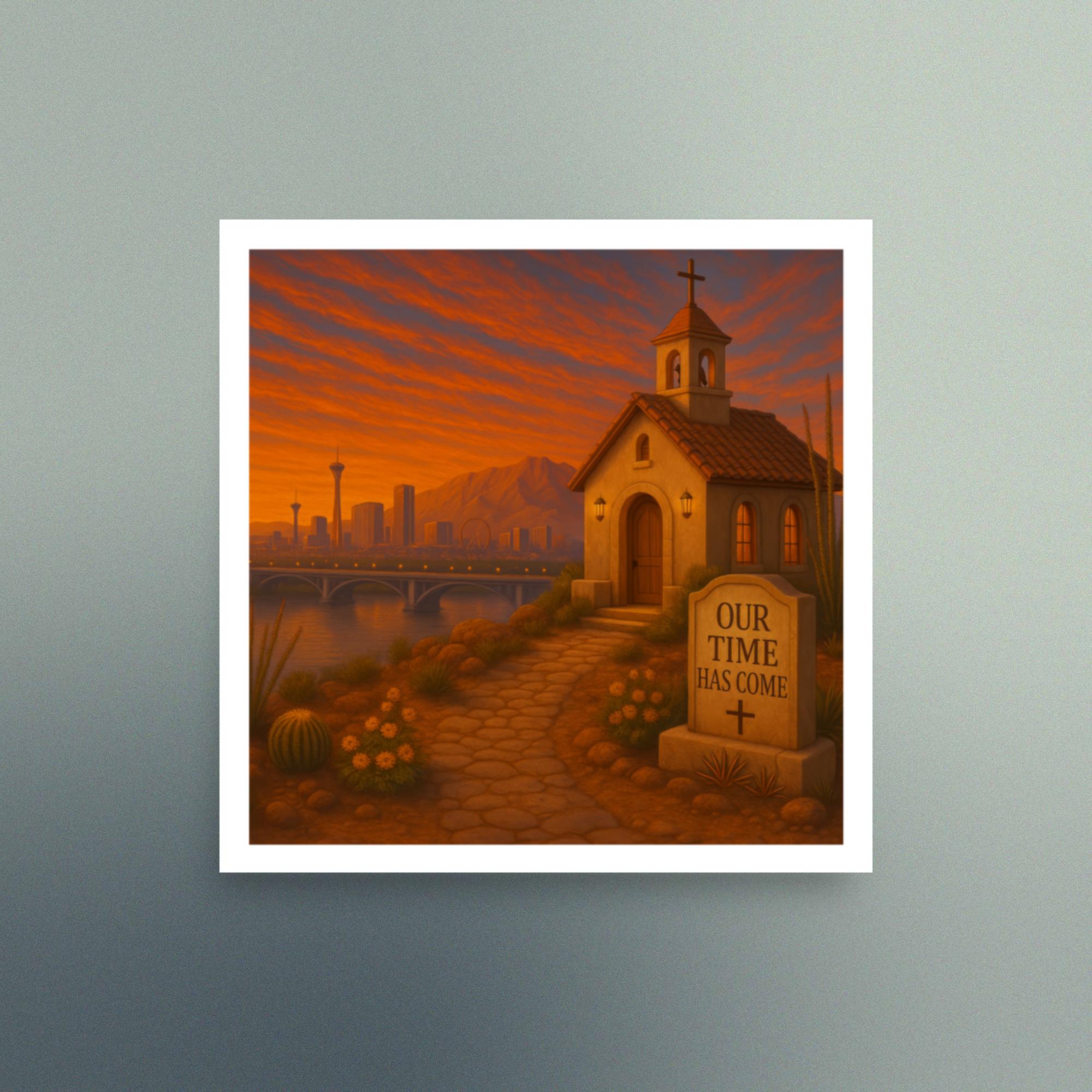 Our Time Has Come - Nevada - Christian Devotional Art Print - Semi Gloss - Square - Image 4