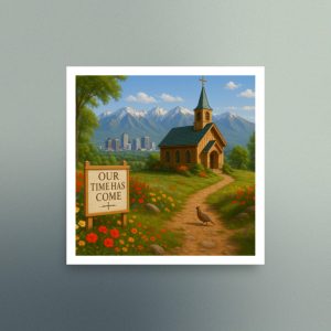 Our Time Has Come - Utah - Christian Devotional Art Print - Semi Gloss - Square