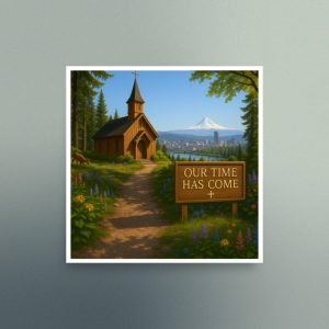 Our Time Has Come - Oregon - Christian Devotional Art Print - Semi Gloss - Square