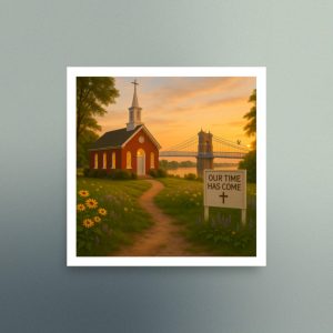 Our Time Has Come - Ohio - Christian Devotional Art Print - Semi Gloss - Square