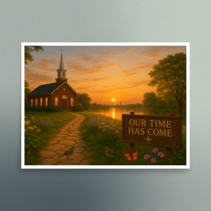 Our Time Has Come - New Hampshire - Christian Devotional Art Print - Semi Gloss - Rectangle