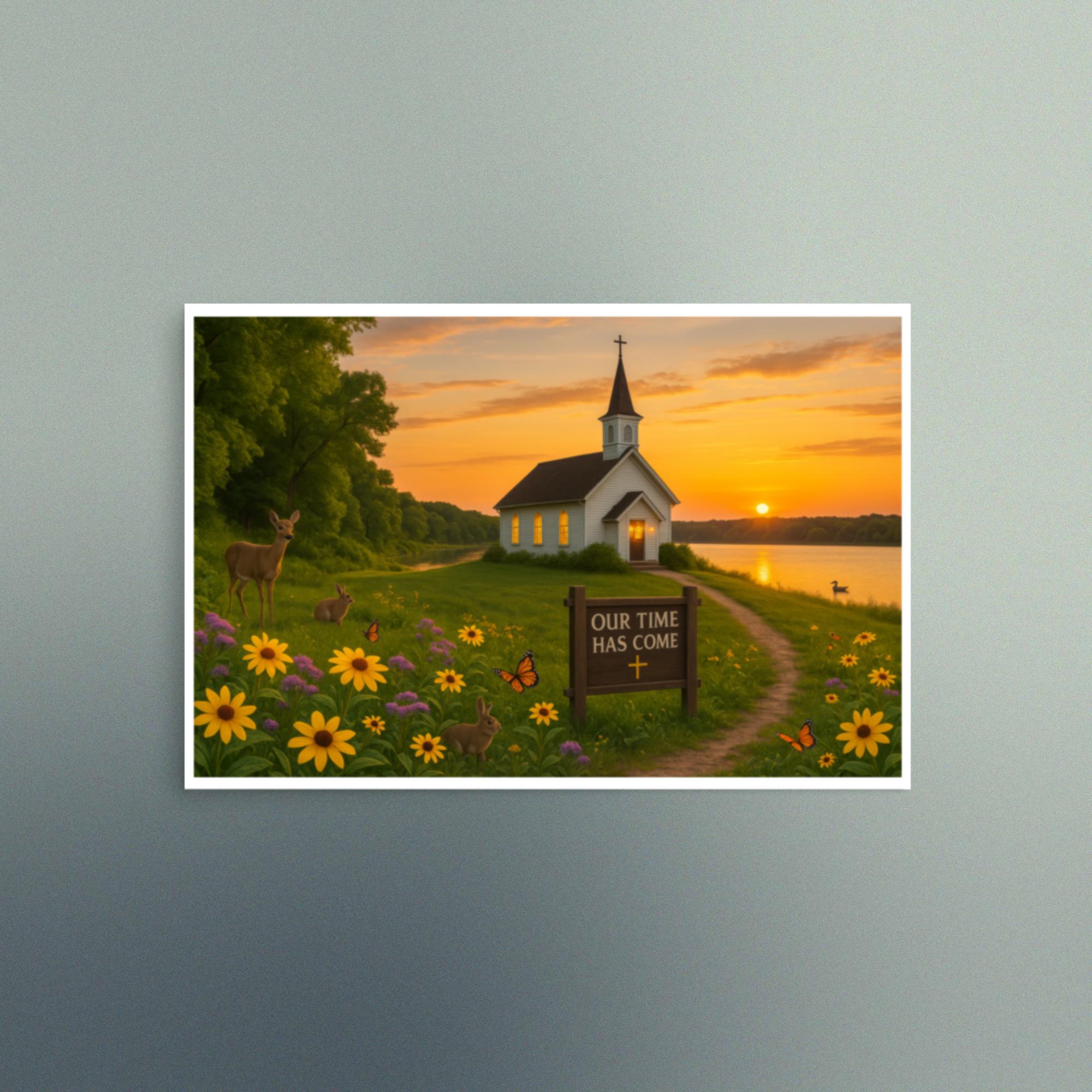 Our Time Has Come - Nebraska Sunset - Christian Devotional Art Print - Semi Gloss - Rectangle - Image 5