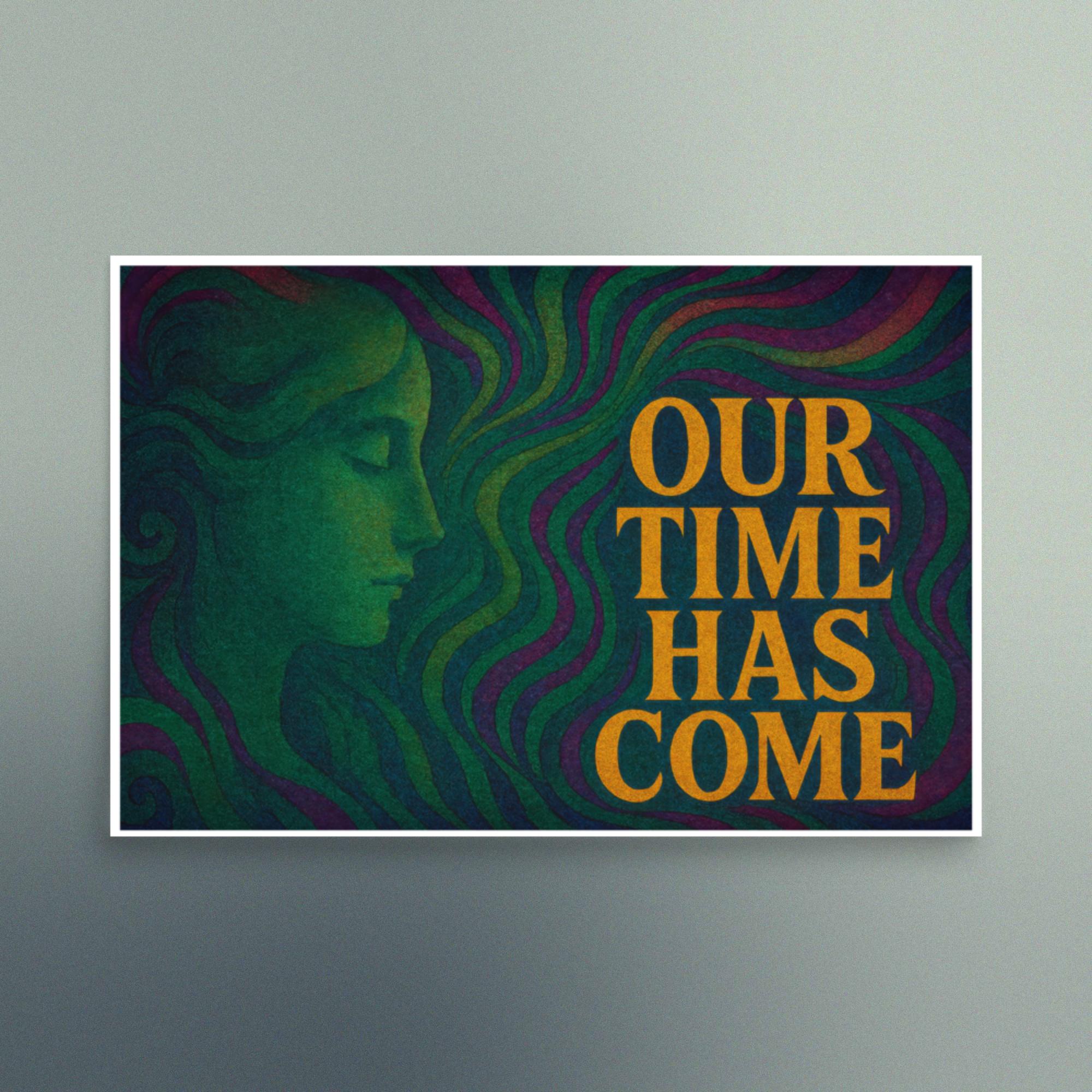 Victorian Era Styled Our Time Has Come - Teal Hues - Landscape