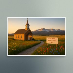 Our Time Has Come - Wyoming - Christian Devotional Art Print - Semi Gloss - Rectangle