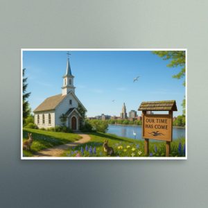 Our Time Has Come - Rhode Island - Christian Devotional Art Print - Semi Gloss - Rectangle