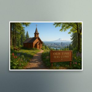 Our Time Has Come - Oregon - Christian Devotional Art Print - Semi Gloss - Rectangle