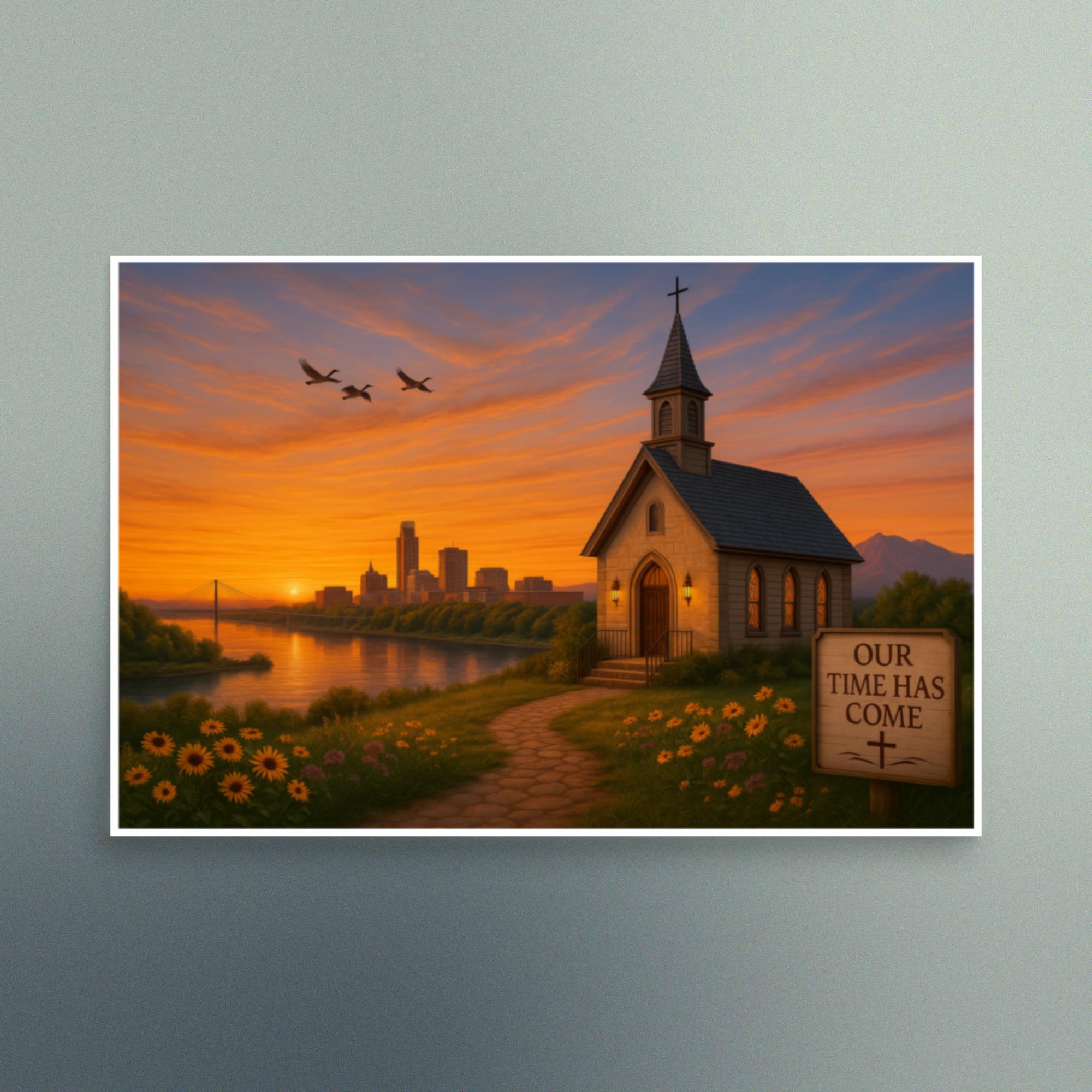 Our Time Has Come - Nebraska - Christian Devotional Art Print - Semi Gloss - Rectangle