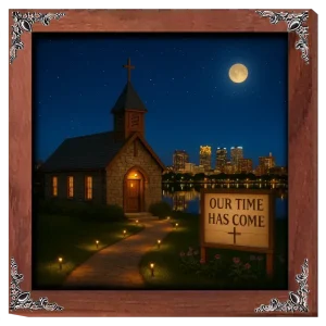 Our Time Has Come - Alabama! - Framed Christian Devotional Art (Square)