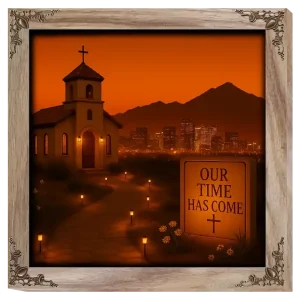 Our Time Has Come - Colorado - Framed Christian Devotional Art (Square)