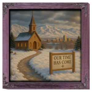 Our Time Has Come - Idaho - Framed Christian Devotional Art (Square)