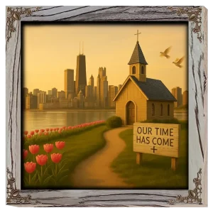 Our Time Has Come - Illinois - Framed Christian Devotional Art (Square)