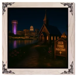 Our Time Has Come - Kansas - Framed Christian Devotional Art (Square)