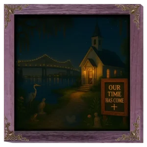 Our Time Has Come - Louisiana - Framed Christian Devotional Art (Square)