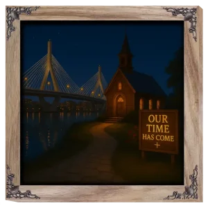 Our Time Has Come - Massachusetts - Framed Christian Devotional Art (Square)