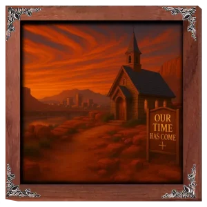 Our Time Has Come - Montana - Framed Christian Devotional Art (Square)