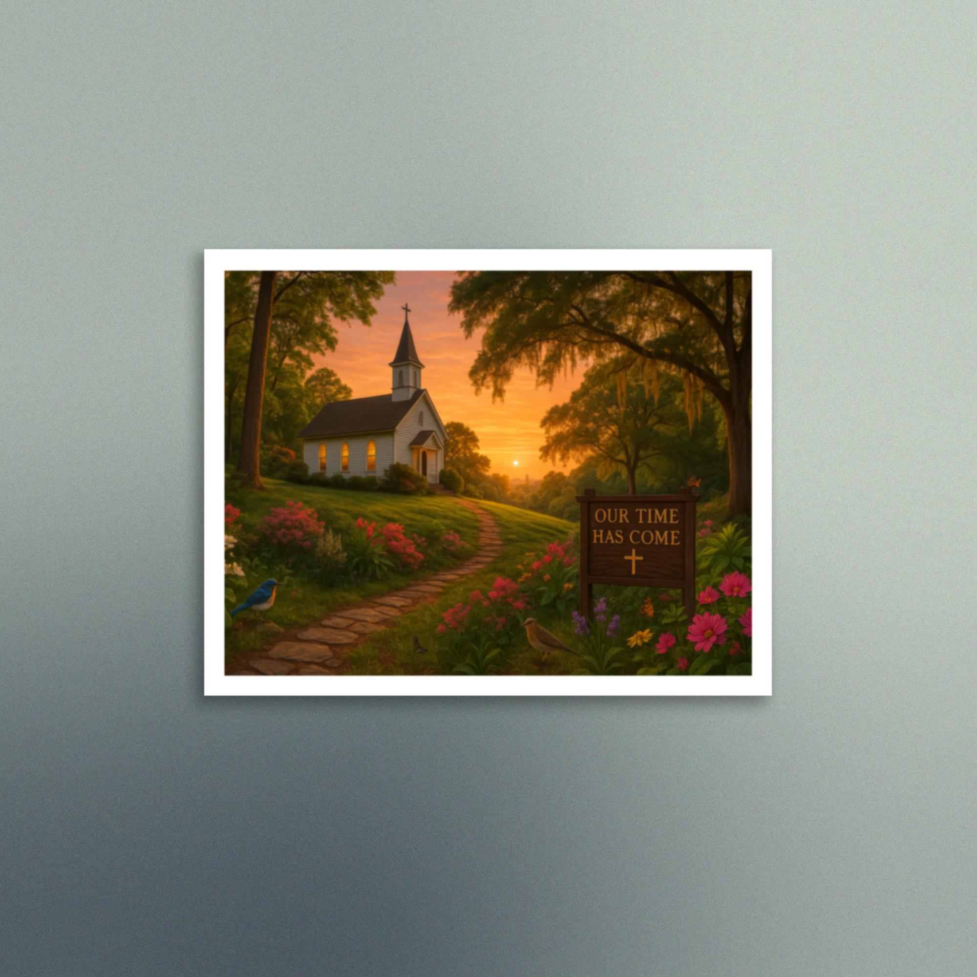 Our Time Has Come - Georgia Rural Scene - Christian Devotional Art Print - Semi Gloss - Rectangle - Image 5
