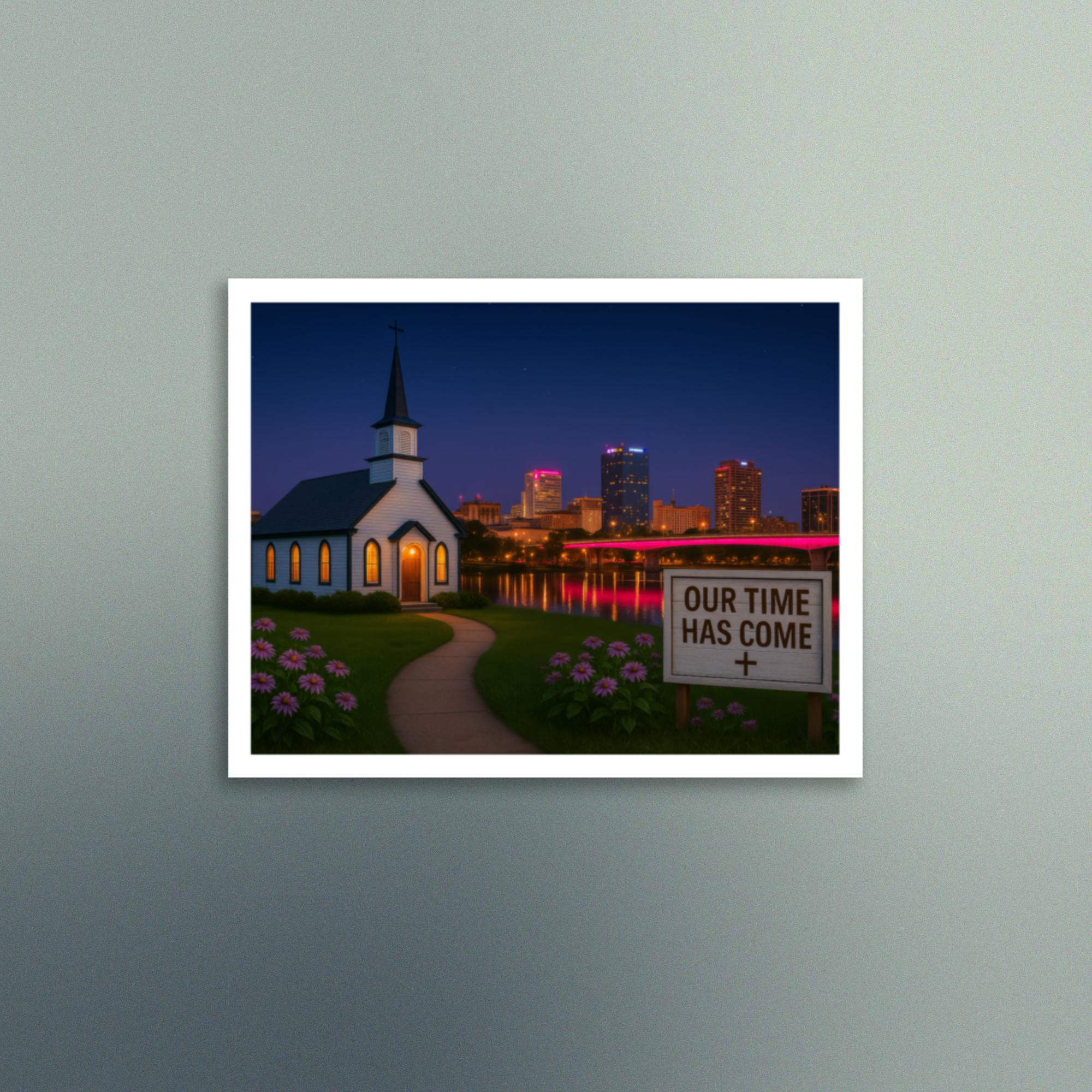 Our Time Has Come - Arkansas - Christian Devotional Art Print - Semi Gloss - Square - Image 4