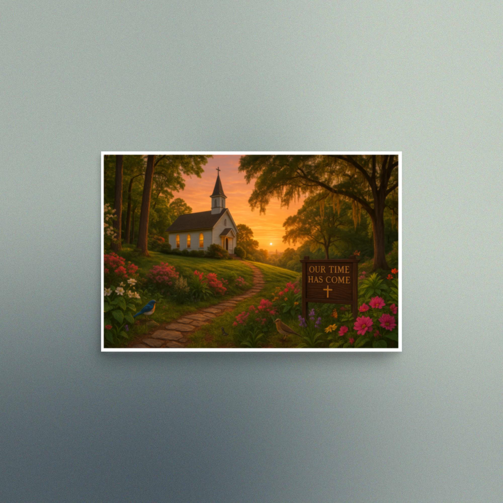 Our Time Has Come - Georgia Rural Scene - Christian Devotional Art Print - Semi Gloss - Rectangle - Image 2