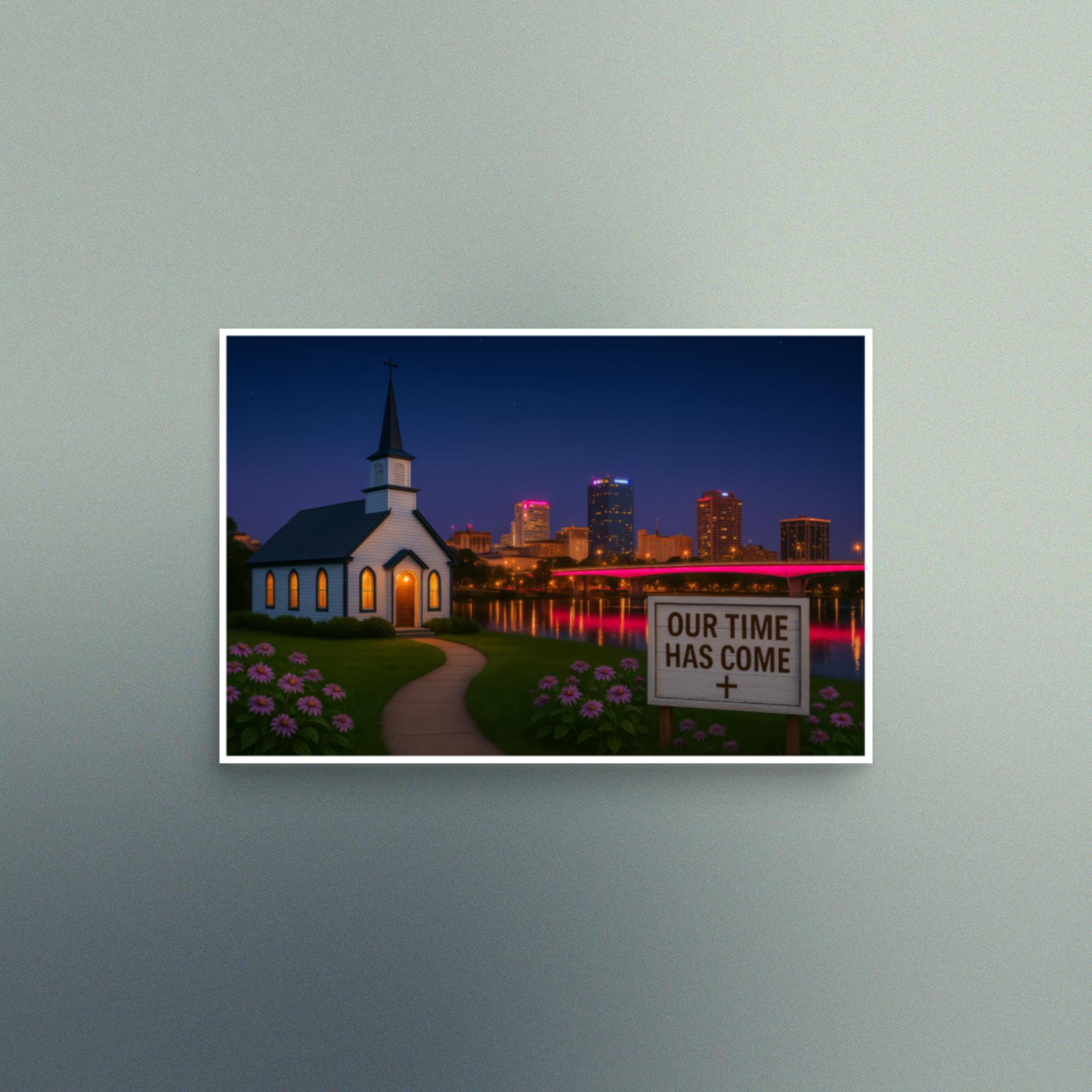 Our Time Has Come - Arkansas - Christian Devotional Art Print - Semi Gloss - Square - Image 2