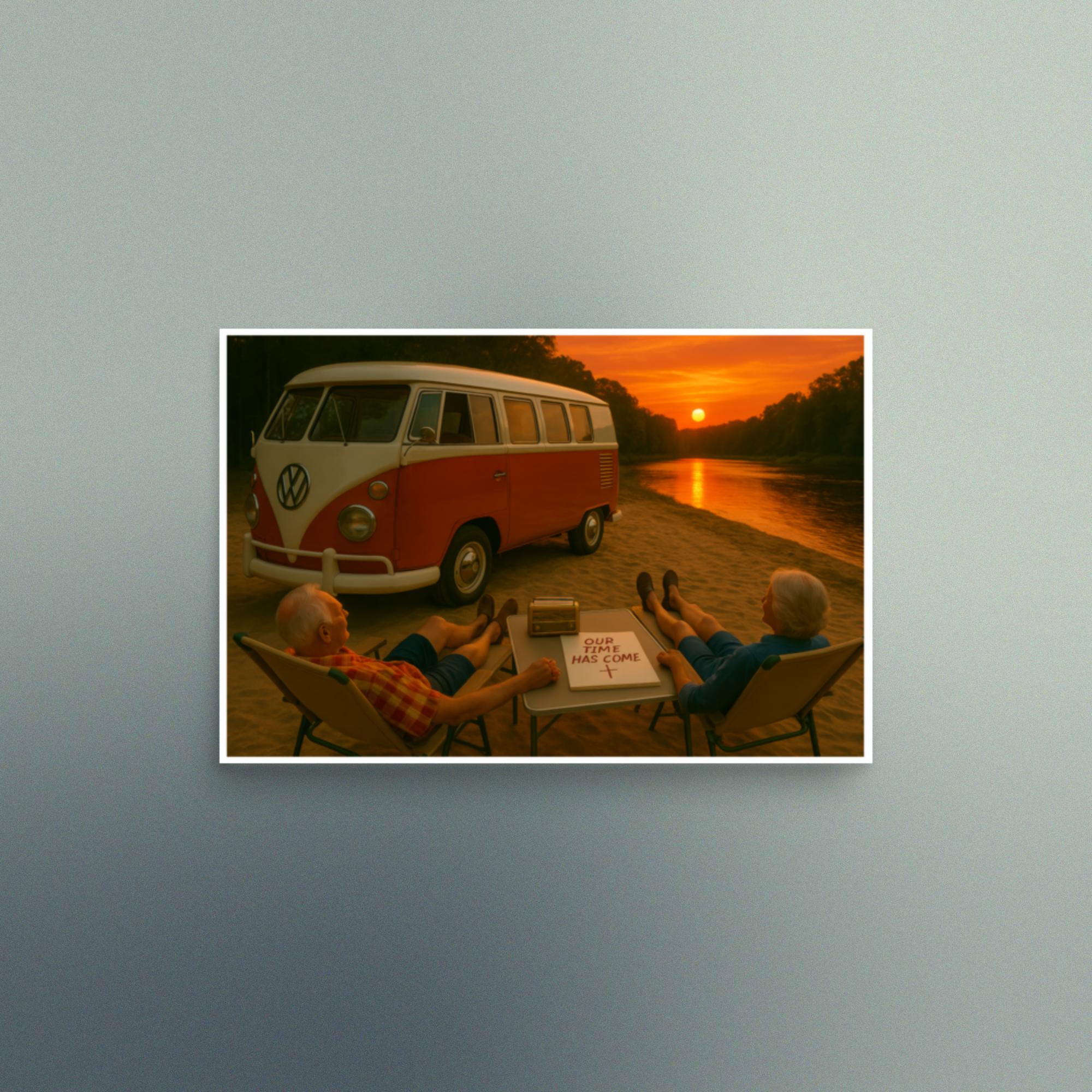 Our Time Has Come - Happy Golden Sunset - Semi Gloss - Rectangle - Image 2