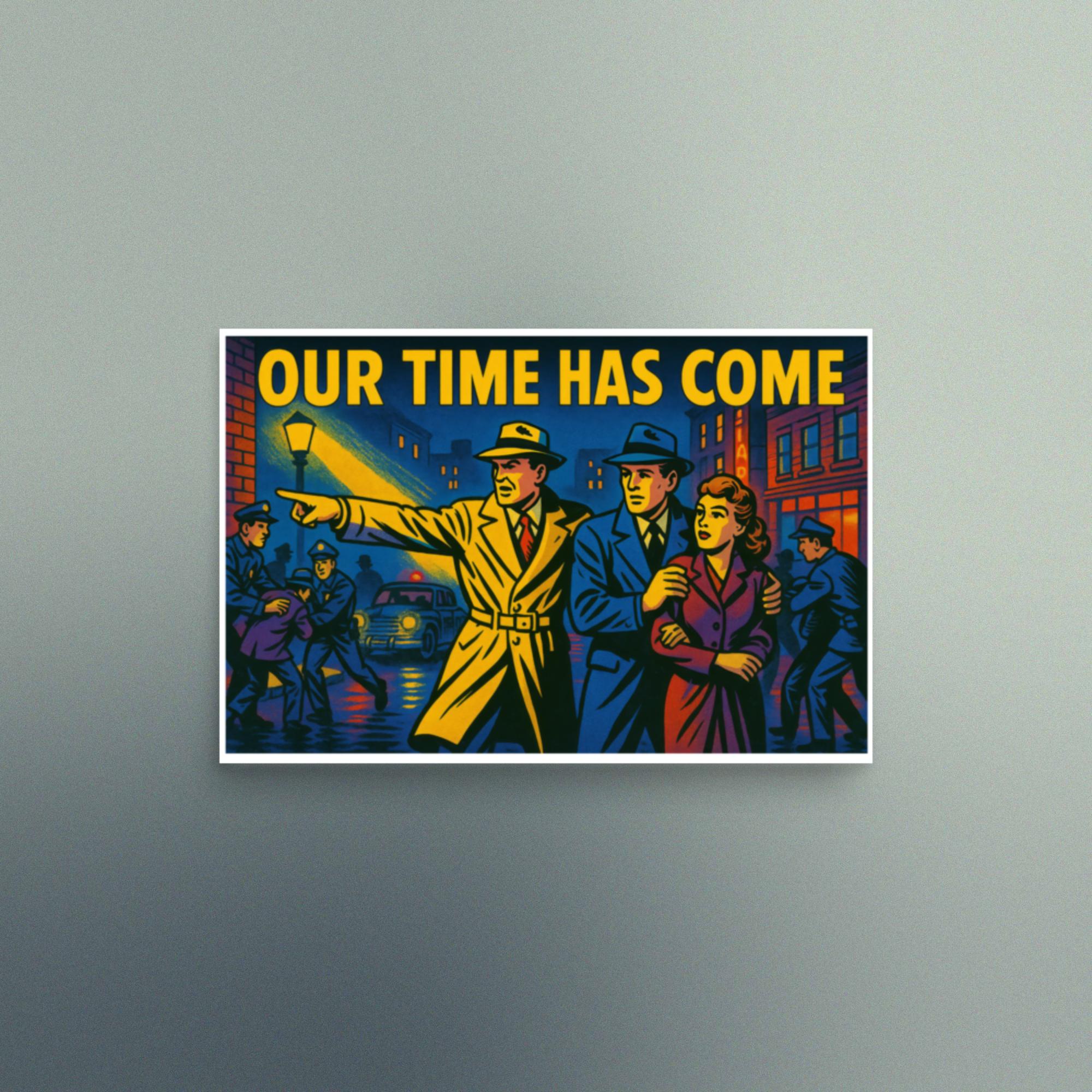 Our Time Has Come - 1940's Detective Comic Strip Scene - Christian Devotional Art Print - Rectangle - Image 2
