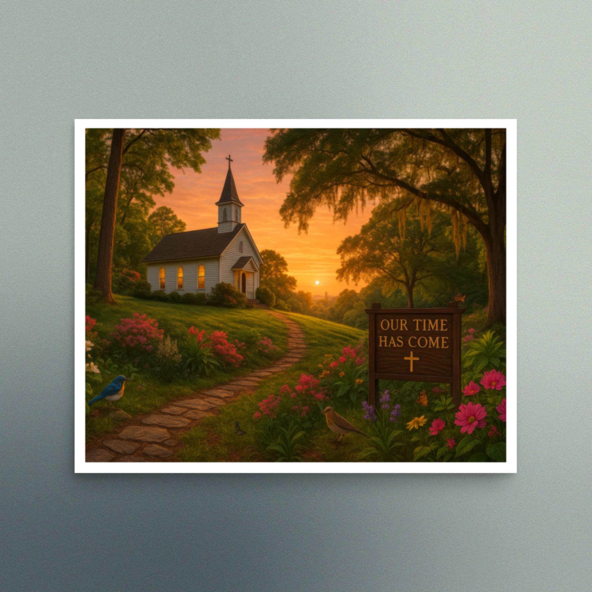 Our Time Has Come - Georgia Rural Scene - Christian Devotional Art Print - Semi Gloss - Rectangle - Image 3