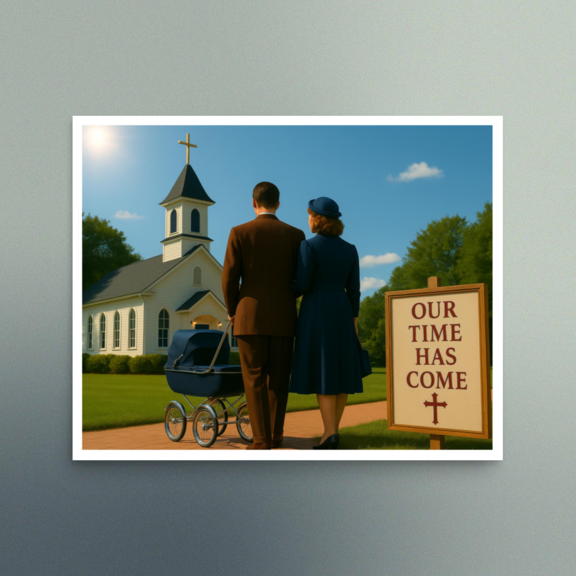 A Family of Faith - Christian Devotional Art Print - Rectangle - Semi Gloss - Image 2