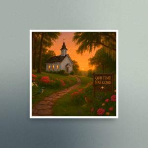Our Time Has Come - Georgia Rural Scene - Christian Devotional Art Print - Semi Gloss - Square