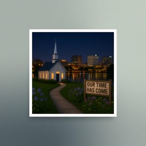 Our Time Has Come - Delaware - Christian Devotional Art Print - Semi Gloss - Square