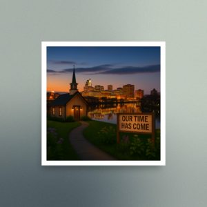 Our Time Has Come - Connecticut - Christian Devotional Art Print - Semi Gloss - Square