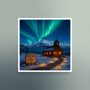 Our Time Has Come - Alaska - Christian Devotional Art Print - Semi Gloss - Square