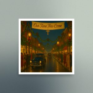 Our Time Has Come - Main Street American Christmas - Christian Devotional Art Print - Semigloss - Square