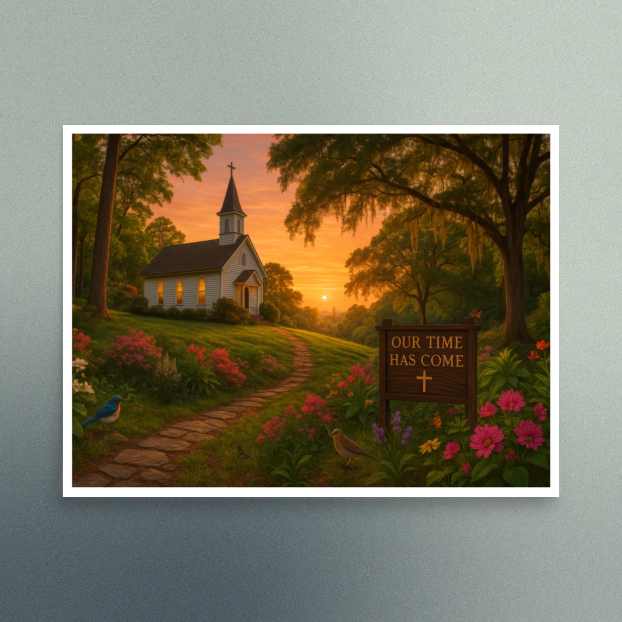 Our Time Has Come - Georgia Rural Scene - Christian Devotional Art Print - Semi Gloss - Rectangle - Image 4