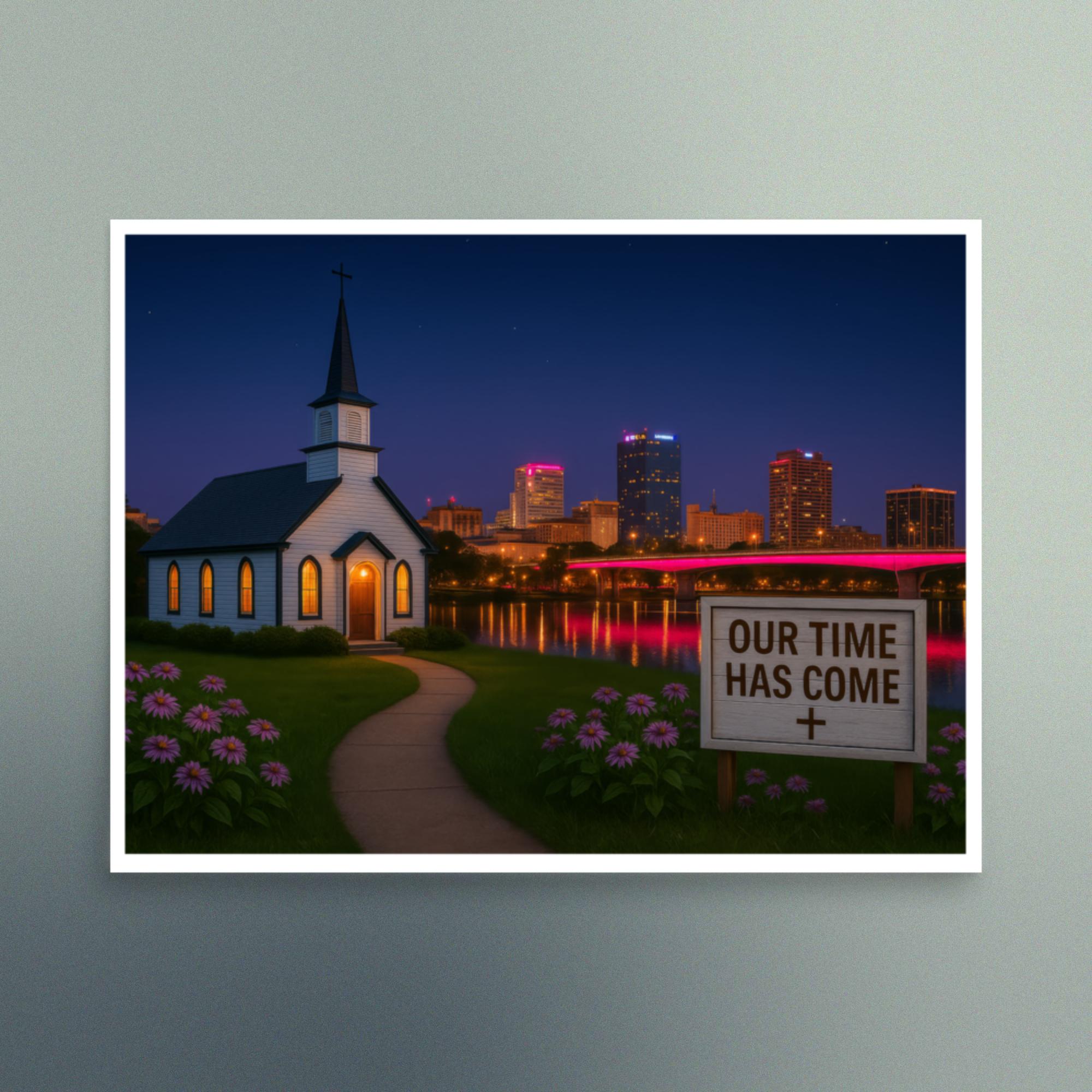 Our Time Has Come - Arkansas - Christian Devotional Art Print - Semi Gloss - Square - Image 3