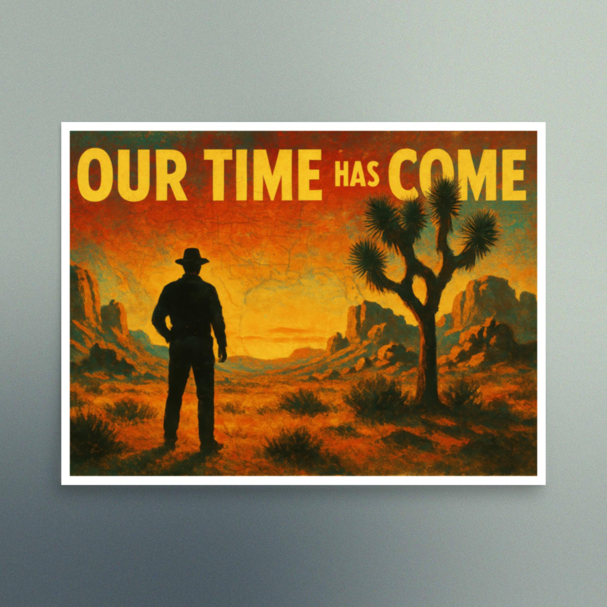 Our Time Has Come - Pulp Fiction Joshua Tree Scene - Christian Devotional Art Print - Semi Gloss - Rectangle - Image 3
