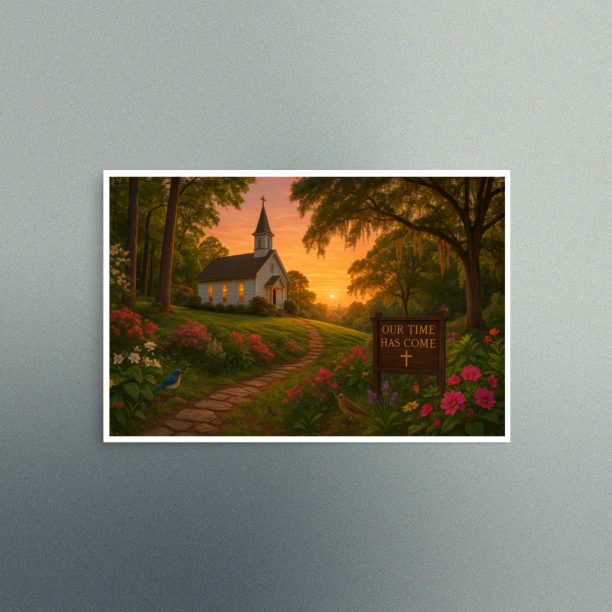 Our Time Has Come - Georgia Rural Scene - Christian Devotional Art Print - Semi Gloss - Rectangle - Image 6