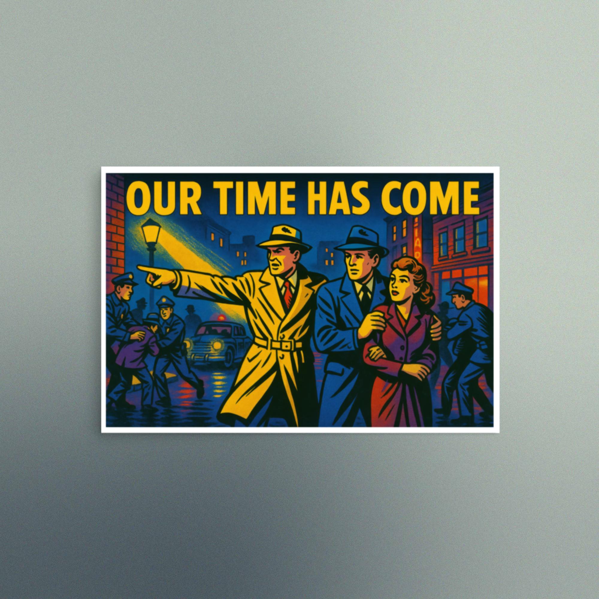 Our Time Has Come - 1940's Detective Comic Strip Scene - Christian Devotional Art Print - Rectangle - Image 3